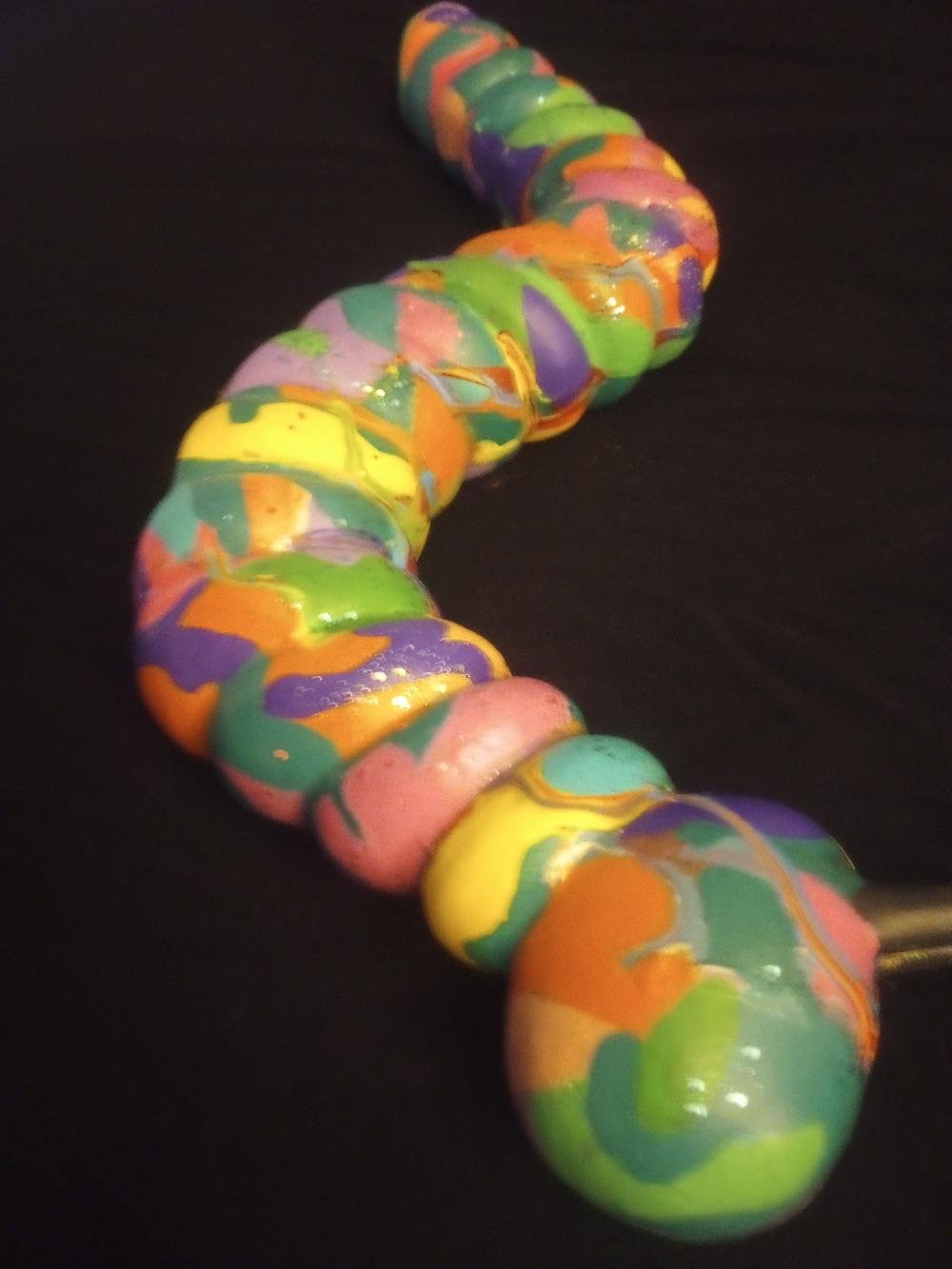 Colorful  Rainbow Swirl Garden Caterpillar